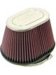 K&N Oval Straight Clamp-On Air Filter