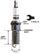 MSD Iridium Spark Plug 5IR5Y Resistor Type 14mm x 25mm with 5/8