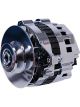 MSD Alternator Dynaforce Gm CS130 12V 120 Amps V-Belt Pulley Chrome