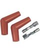 MSD Spark Plug Boots Replacement Red Boot And Terminal 115 Degree Pair