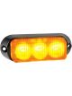 Narva 12/24 Volt High Powered LED Warning Light Amber 3x1 Watt LED