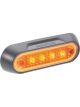 Narva 10-30V LED Front End Outline Marker Lamp Amber w/Grey Base
