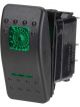 Narva 12 Volt Illuminated Off/On Sealed Rocker Switch (Green)