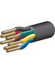 Narva 10A 3mm 7 Core Trailer Cable 30M R; G; Y; W; B w/Black Sheath