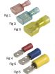 Narva Fully Insulated - 6.3 x 0.8mm Male Blade Terminal Yellow Pack of 50