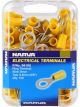 Narva 9.5 mm Flared Vinyl Ring Terminal Yellow Pack of 100