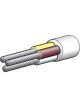 Narva 15A 4mm Multicore Battery Cable 30M White; Yellow; Brown