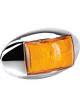 Narva 10-33V LED Front End Outline Marker Lamp Amber w/Chrome Base