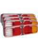 Narva 9–33V LED Rear Twin Stop/Tail Direct Indicator & Reverse Lamp x4