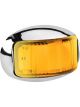Narva 9–33 Volt LED Side Direction Indicator Lamp Amber w/Chrome Base
