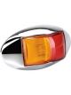 Narva 10-33 Volt LED Side Marker Lamp Red/Amber w/Oval Chrome Base