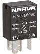 Narva 12V 20A Normally Open 4 Pin Micro Relay With Resistor