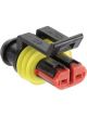 Narva 2 Way Waterproof Amp Male Connector Housing Pack of 10
