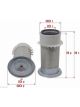 Sakura Finned Air Filter