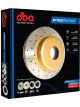 DBA Rotor X-Gold Cross-Drilled Street Series Undrilled