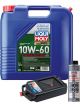 LIQUI MOLY Synthoil Race Tech GT1 10W-60 20L Silver Service Kit + 8L Drip Tray