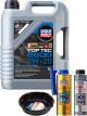 LIQUI MOLY Top Tec 6600 0W-20 5L Gold Service Kit + 6L Drip Tray