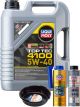 LIQUI MOLY Top Tec 4100 5W-40 5L Gold Service Kit + 6L Drip Tray