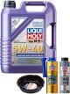 LIQUI MOLY Leichtlauf High Tech 5W-40 5L Gold Service Kit + 6L Drip Tray