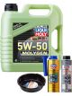 LIQUI MOLY Molygen New Generation 5W-50 4L Gold Service Kit + 6L Drip Tray