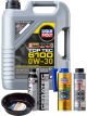 LIQUI MOLY Top Tec 6100 0W-30 5L Platinum Service Kit + 6L Drip Tray