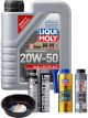LIQUI MOLY MoS2 Leichtlauf 20W-50 1L Platinum Service Kit + 6L Drip Tray