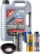 LIQUI MOLY MoS2 Leichtlauf 20W-50 5L Platinum Service Kit + 6L Drip Tray