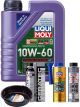 LIQUI MOLY Synthoil Race Tech GT1 10W-60 1L Platinum Service Kit + 6L Drip Tray