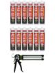 Soudal Multibond SMX25 Flex & Seal Sealant Concrete Grey 290ml 12 Pack + Gun Kit