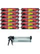 Soudal Multibond SMX25 Flex & Seal Sealant White 600ml 12 Pack + Gun Kit