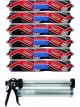 Soudal Multibond SMX35 Seal & Stretch Sealant Black 600ml 6 Pack + Gun Kit