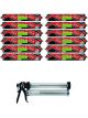 Soudal Multibond SMX50 Seal & Stick Polymer Sealant Black 600ml 12 Pack + Gun Kit