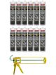 Soudal Soudaduct HVAC Acrylic Duct Sealant Grey 270ml 12 Pack + Gun Kit