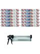 Soudal SMX 20 Plus Hybrid Polymer Flooring Adhesive Light Brown 600ml 12 Pack + Gun Kit