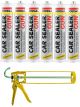 Soudal Single Component Car Sealer Gun Sprayable Grey 310ml 6 Pack + Gun Kit