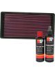 K&N Air Filter 33-2018 + Recharge Kit
