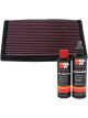 K&N Air Filter 33-2024 + Recharge Kit