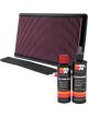 K&N Air Filter 33-2035 + Recharge Kit