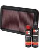 K&N Air Filter 33-2041-1 + Recharge Kit