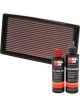 K&N Air Filter 33-2042 + Recharge Kit