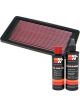 K&N Air Filter 33-2096 + Recharge Kit