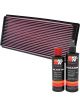 K&N Air Filter 33-2114 + Recharge Kit