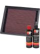 K&N Air Filter 33-2119 + Recharge Kit