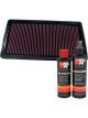 K&N Air Filter 33-2121-1 + Recharge Kit