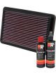 K&N Air Filter 33-2134 + Recharge Kit