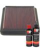 K&N Air Filter 33-2137 + Recharge Kit