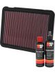 K&N Air Filter 33-2146 + Recharge Kit