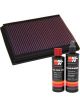 K&N Air Filter 33-2153 + Recharge Kit