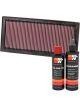 K&N Air Filter 33-2154 + Recharge Kit