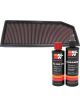 K&N Air Filter 33-2158 + Recharge Kit